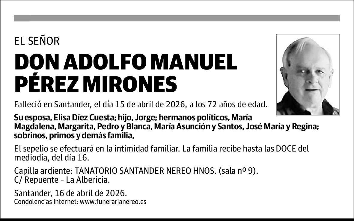 Adolfo Pérez Mirones