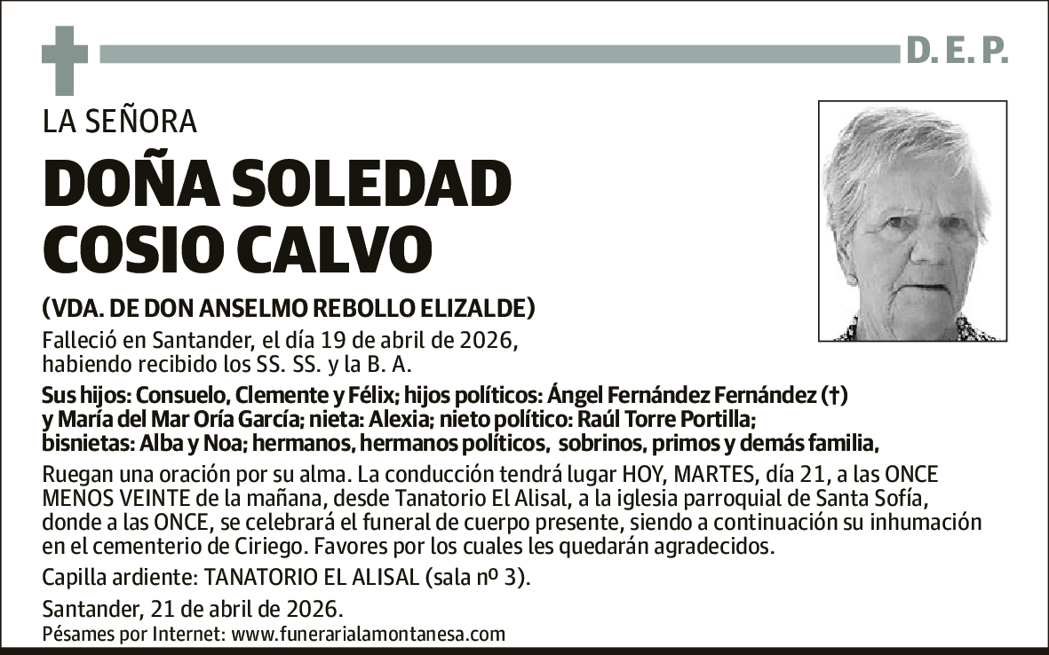 Soledad Cosio Calvo