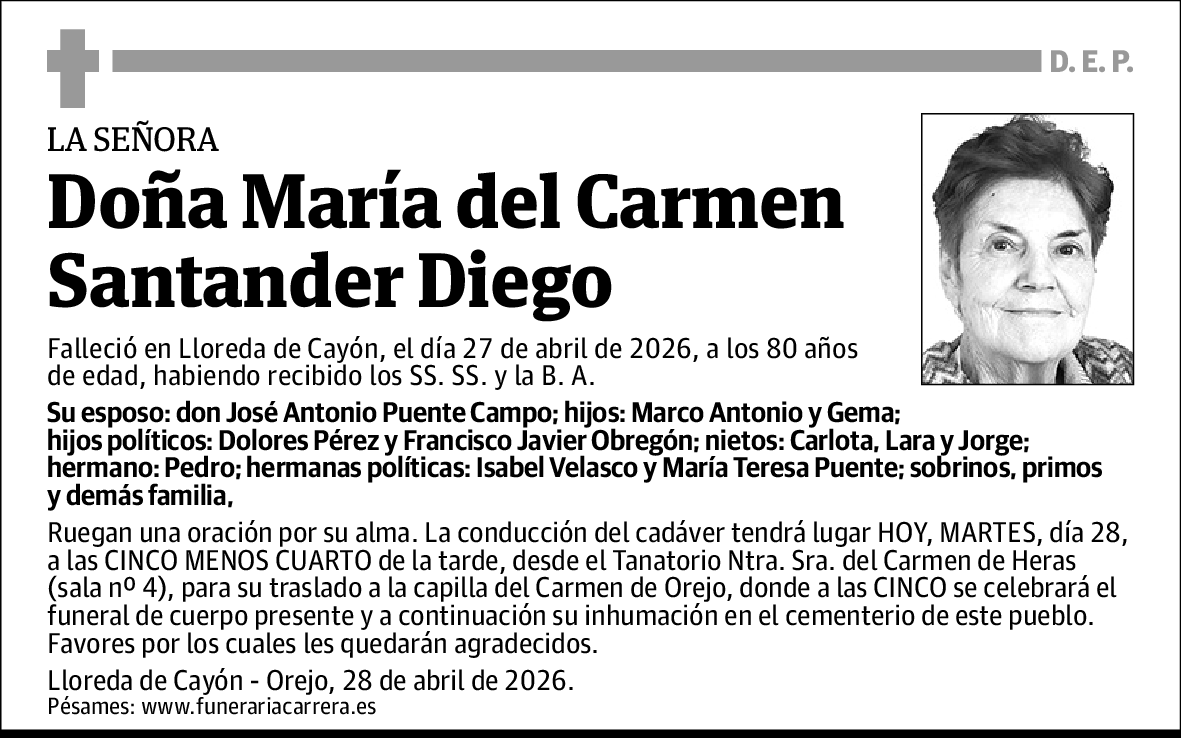 María del Carmen Santander Diego