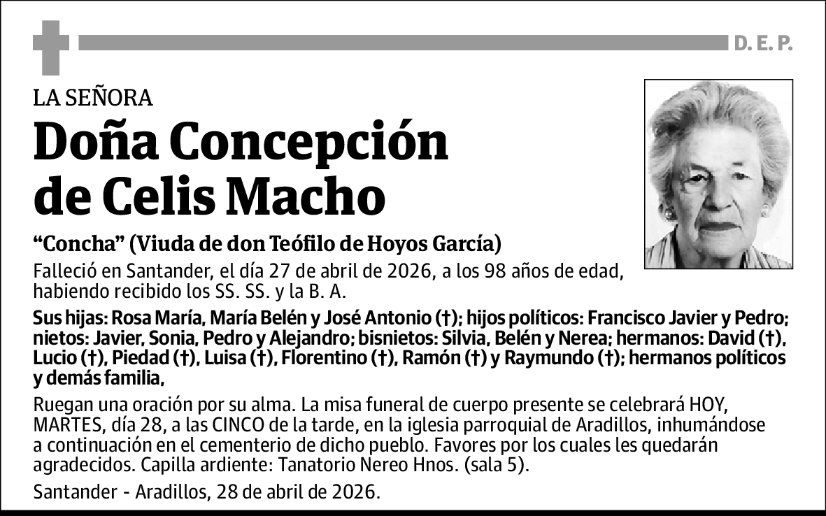 Concepción de Celis Macho
