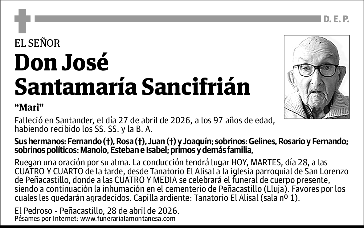 José Santamaría Sancifrián