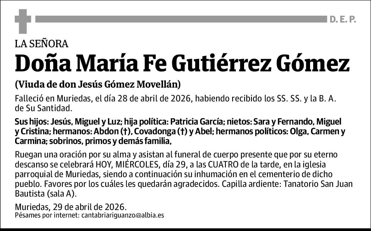 María Fe Gutiérrez Gómez