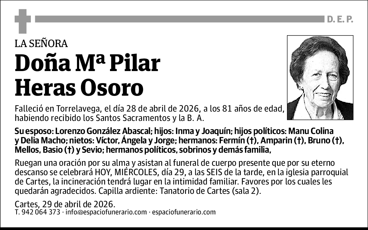Mª Pilar Heras Osoro