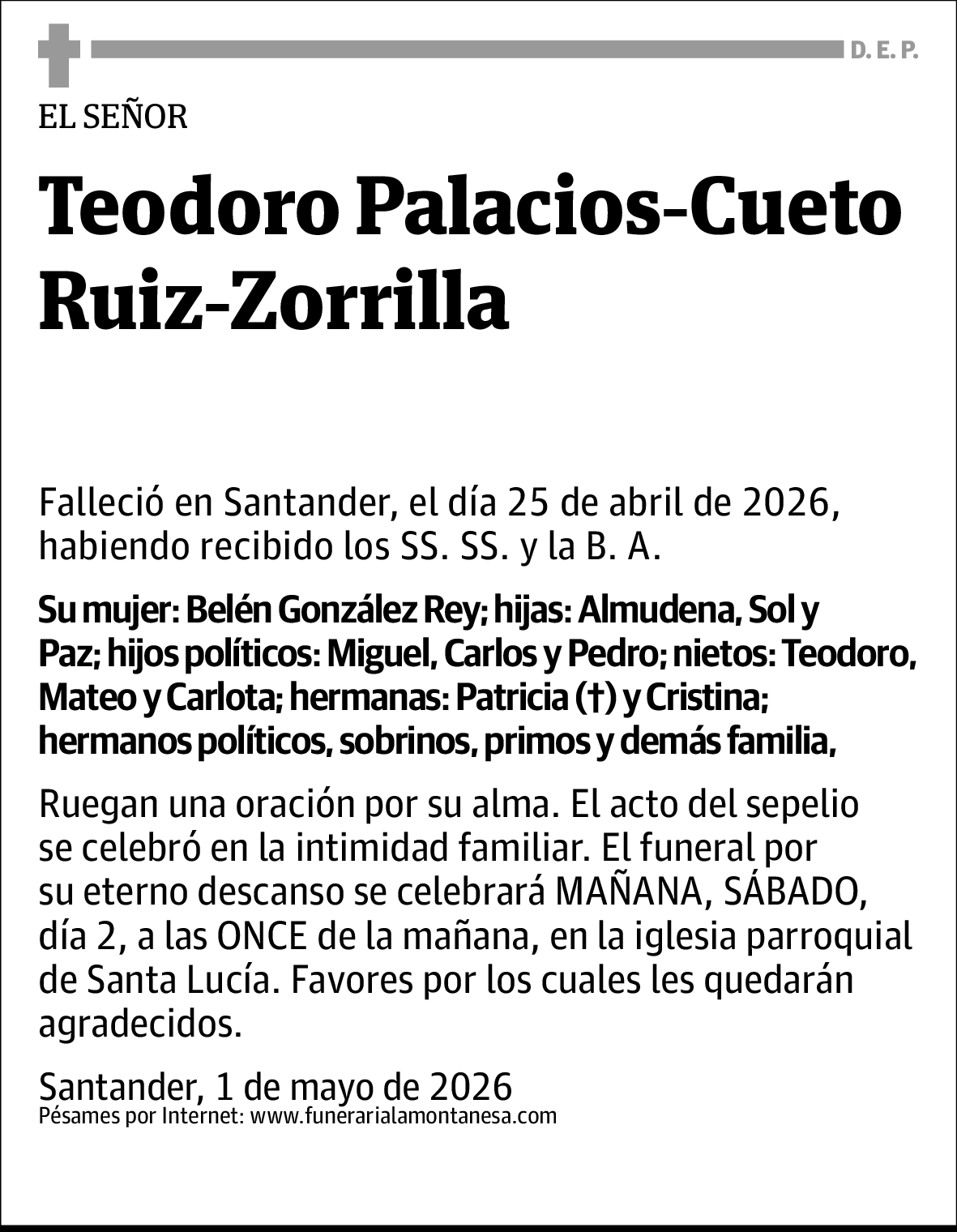 Teodoro Palacios-cueto Ruiz-zorrilla