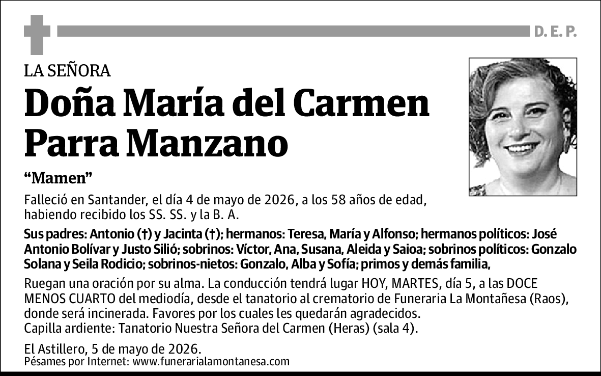 María del Carmen Parra Manzano