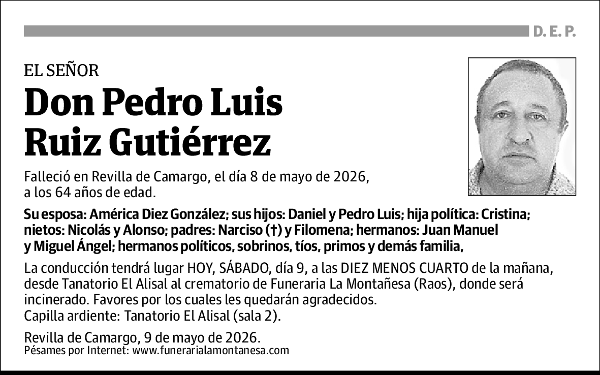 Pedro Luis Ruiz Gutiérrez