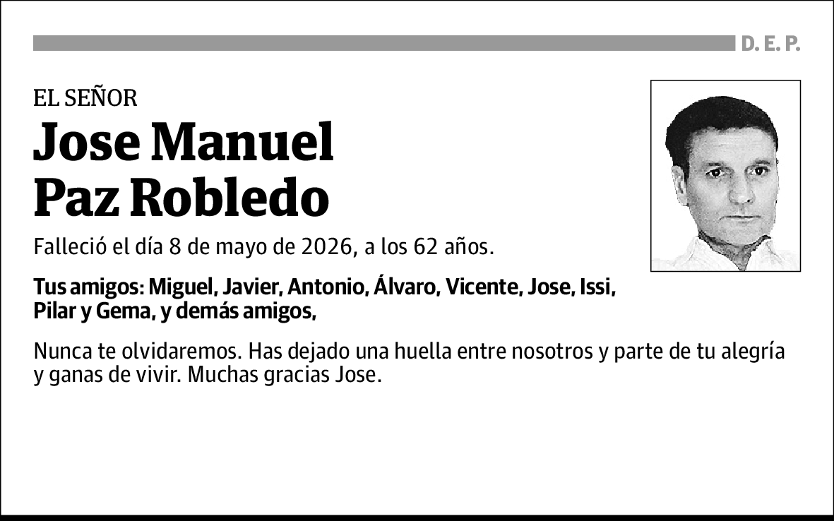 Jose Manuel Paz Robledo