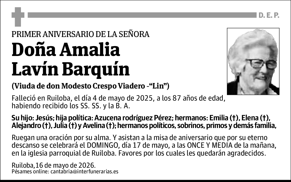 Amalia Lavín Barquín