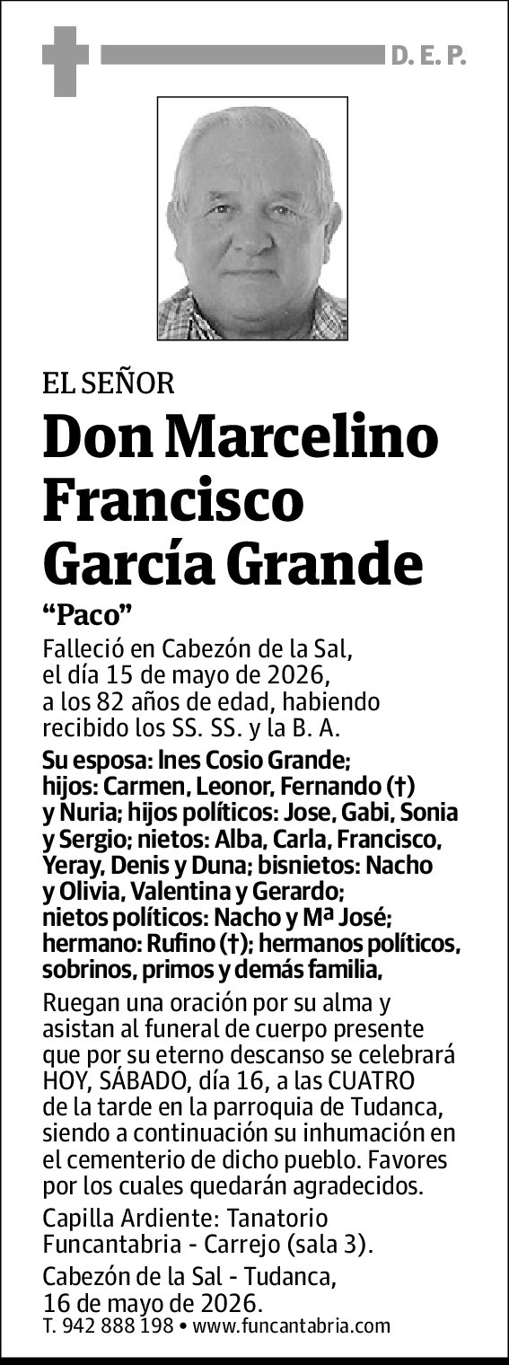 Marcelino Francisco García Grande