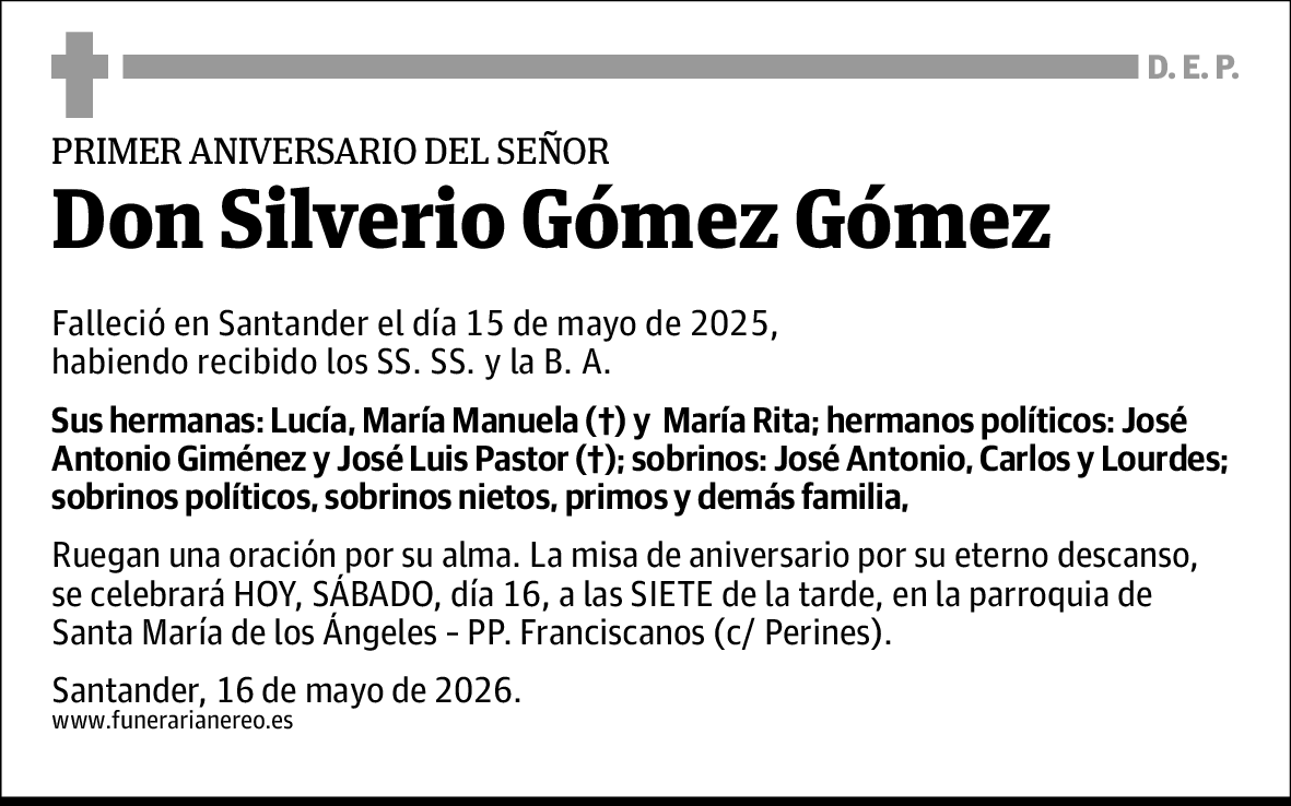 Silverino Gómez Gómez