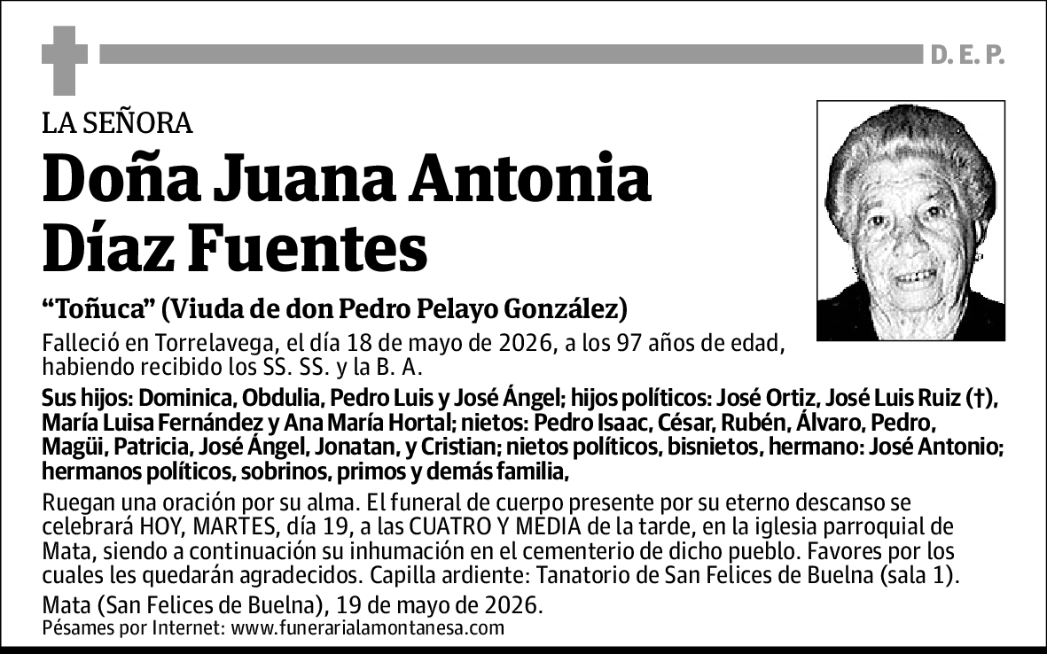 Juana Antonia Díaz Fuentes