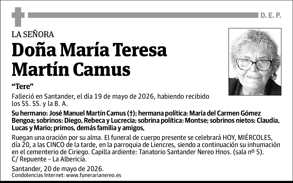 María Teresa Martín Camus