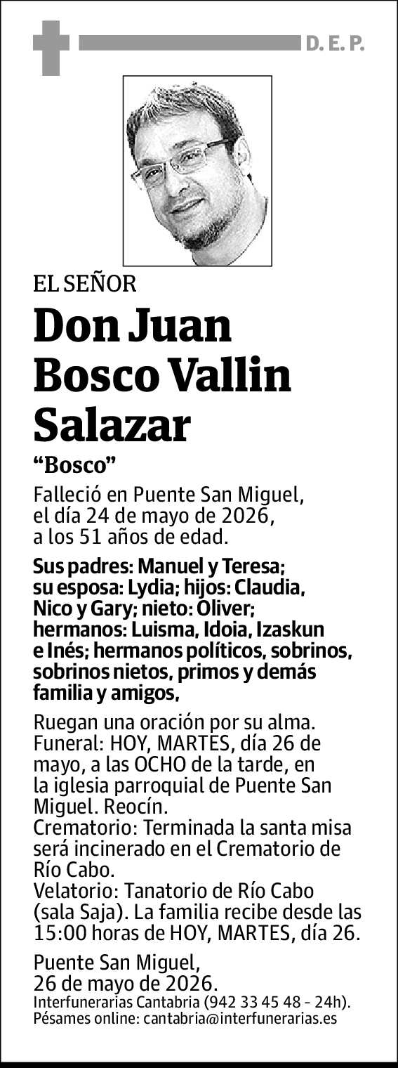 Juan Bosco Vallin Salazar