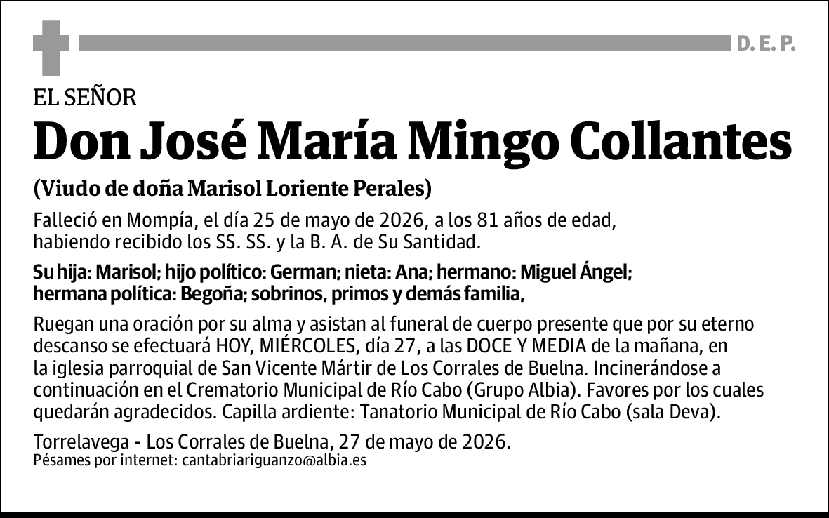 José María Mingo Collantes
