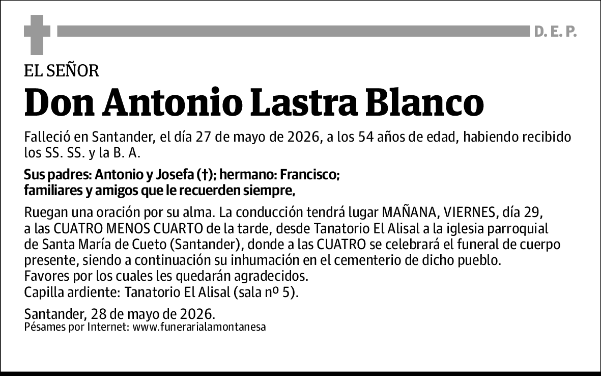 Antonio Lastra Blanco