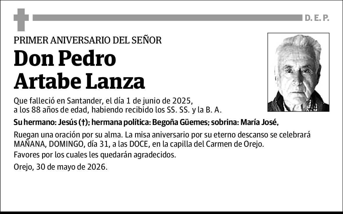 Pedro Artabe Lanza