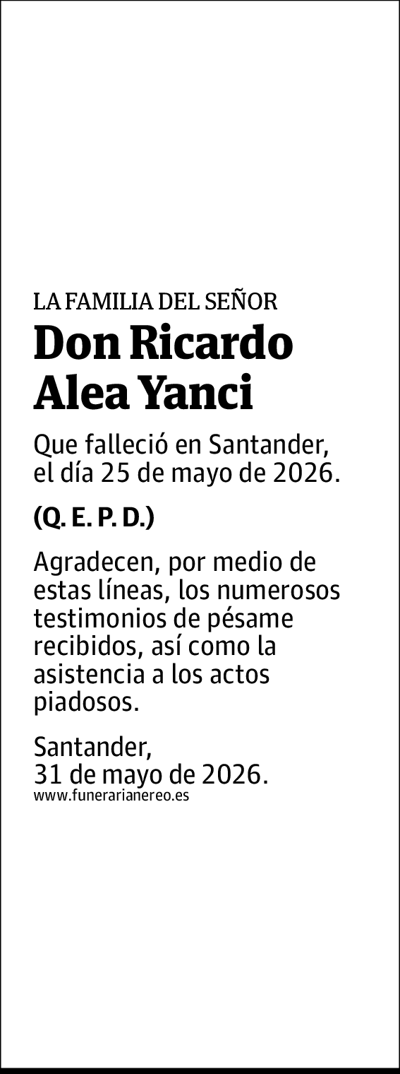 Ricardo Alea Yanci