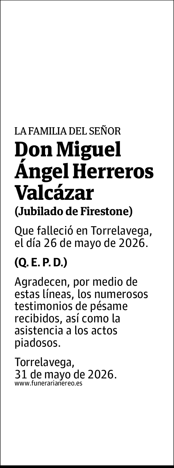 Miguel Angel Herreros Valcazar