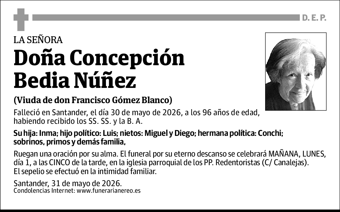 Concepcion Bedia Nuñez