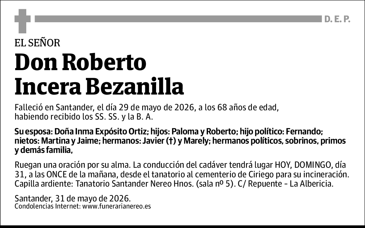 Roberto Incera Bezanilla