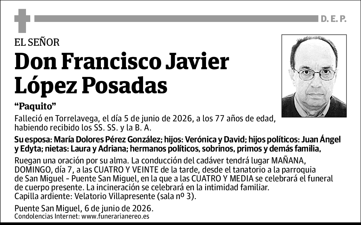 Francisco Javier López Posadas