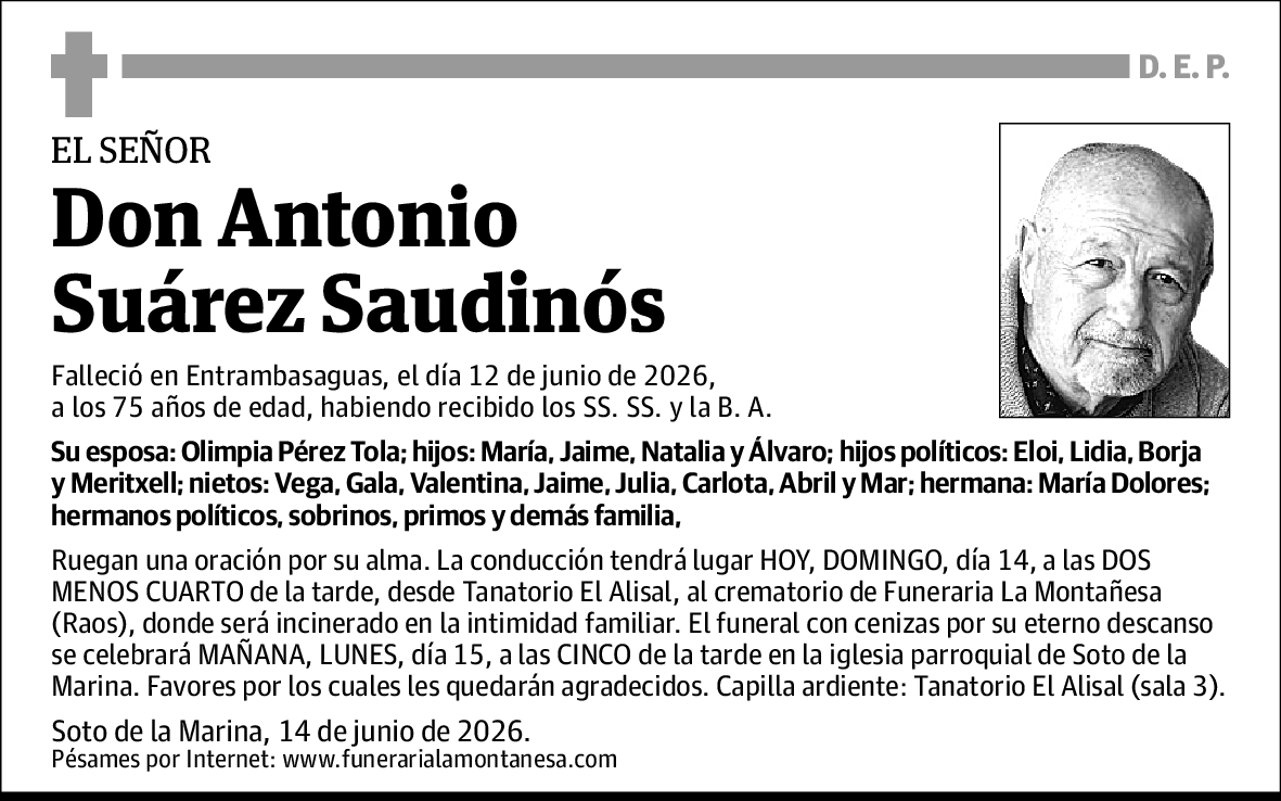 Antonio Suárez Saudinós