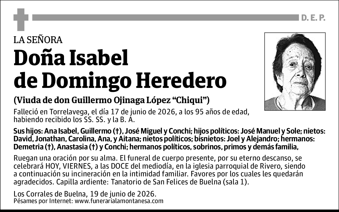 Isabel de Domingo Heredero