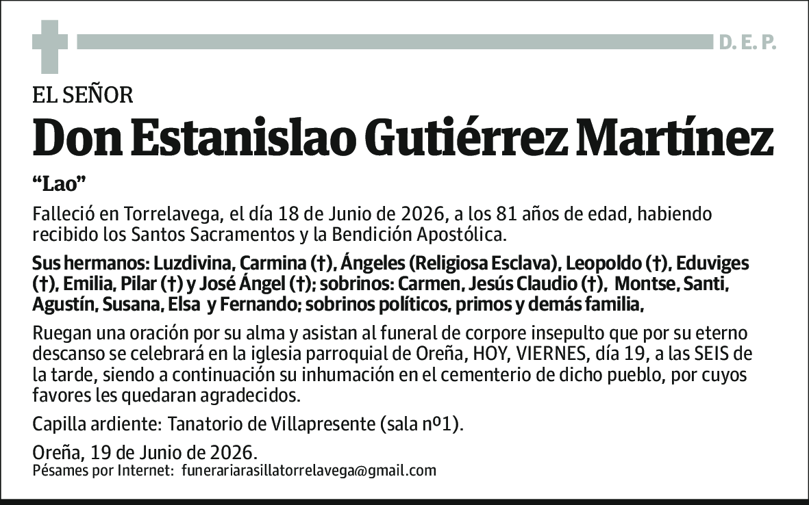 Estanislao Gutierrez Martinez