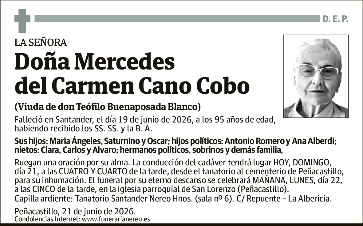 Mercedes del Carmen Cano Cobo