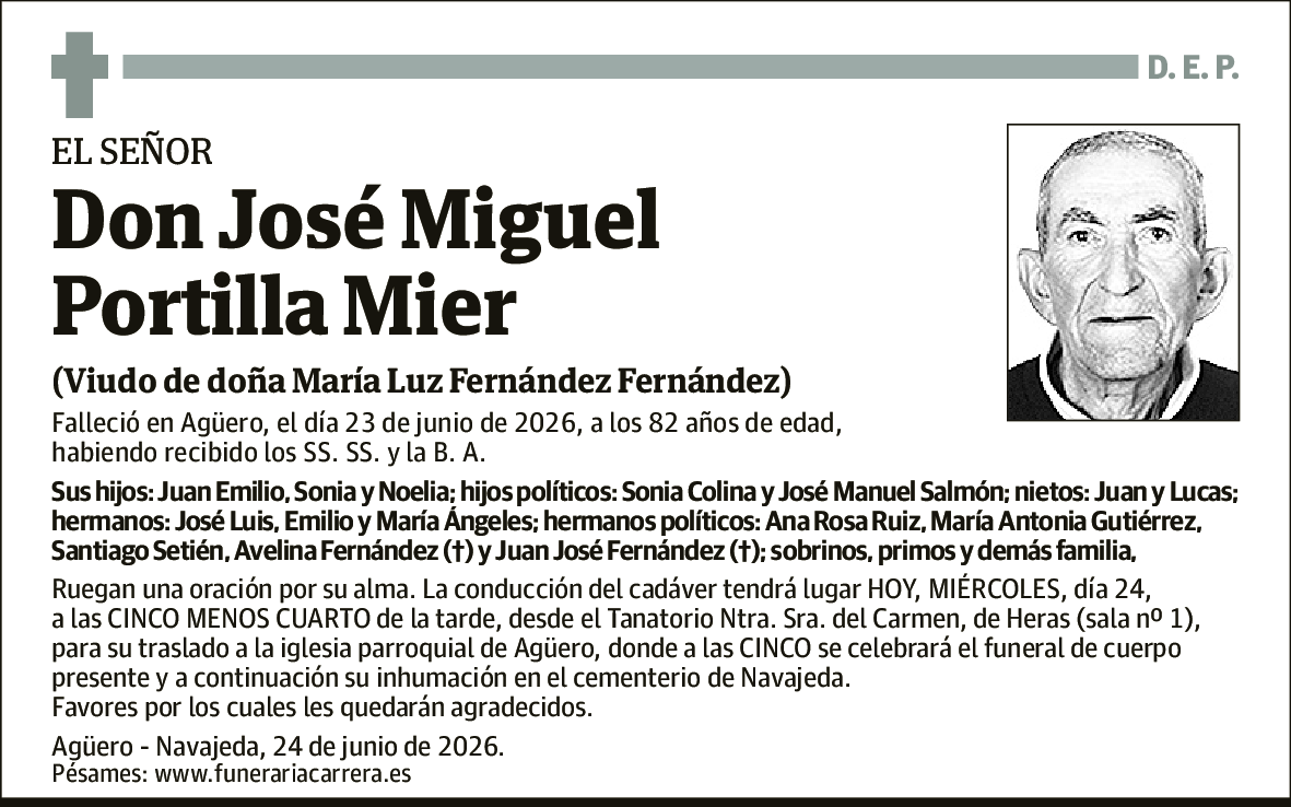 José Miguel Portilla Mier