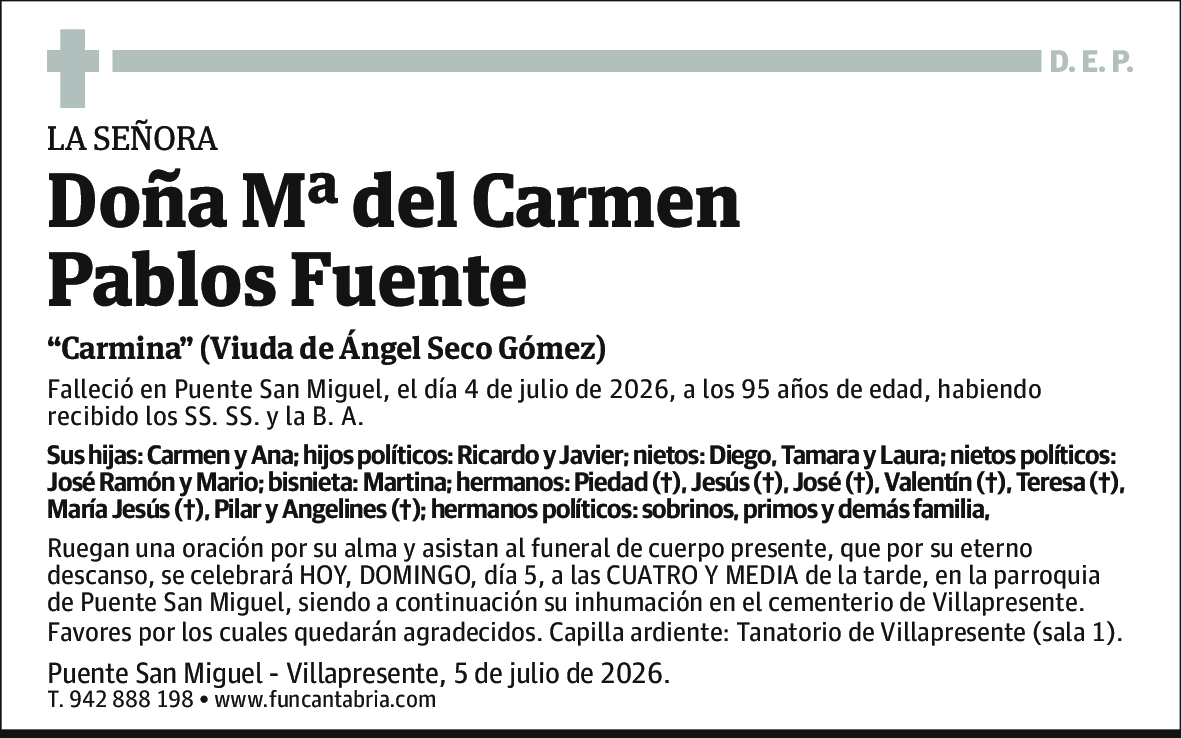 María del Carmen Pablos Fuente