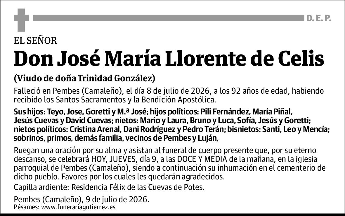 José Maria Llorente de Celis