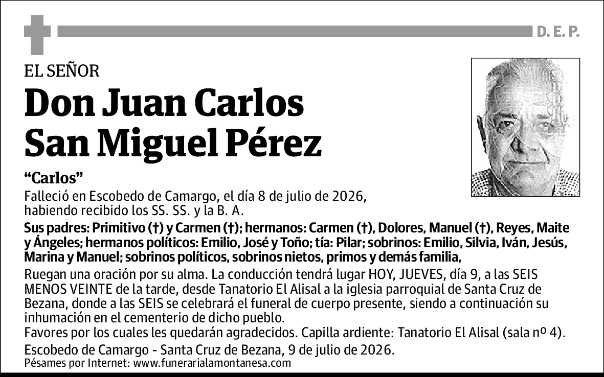 Juan Carlos San Miguel Pérez