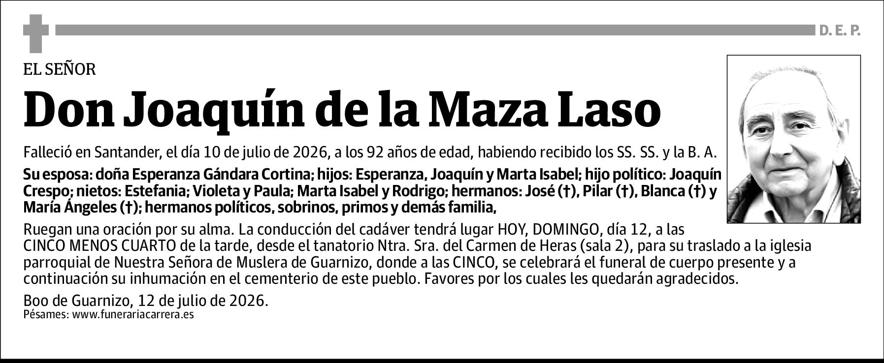 Joaquín de la Maza Laso