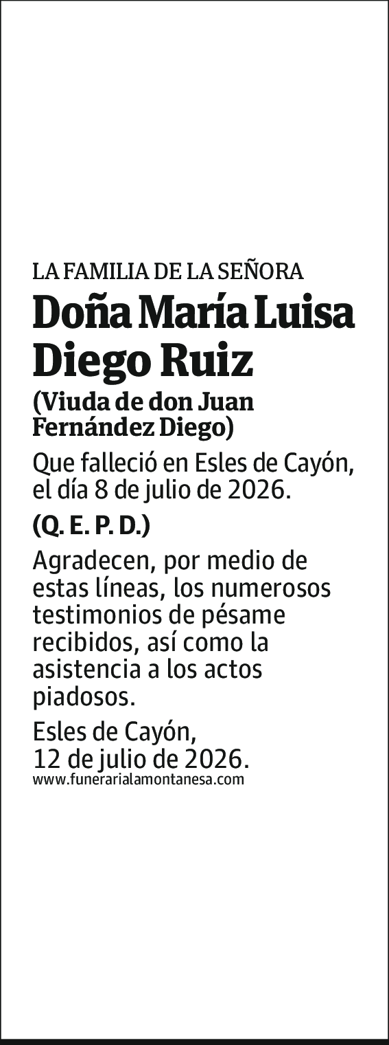 Luisa Maria Diego Ruiz