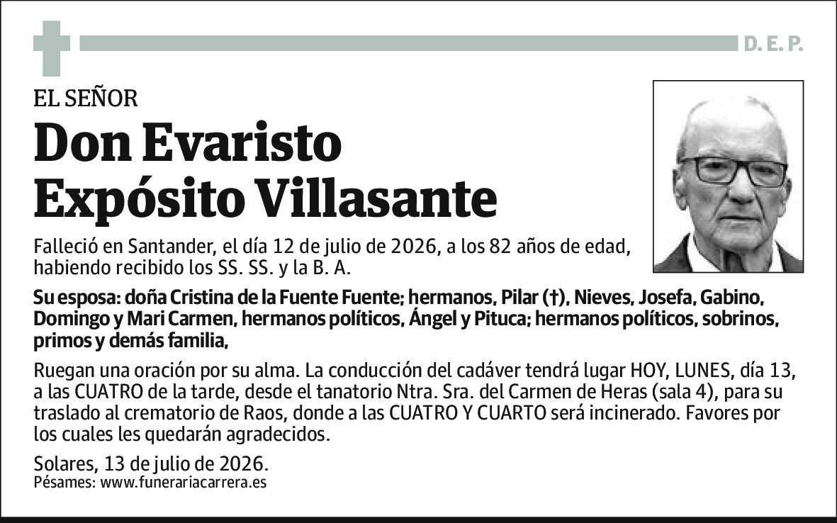 Evaristo Exposito Villasante