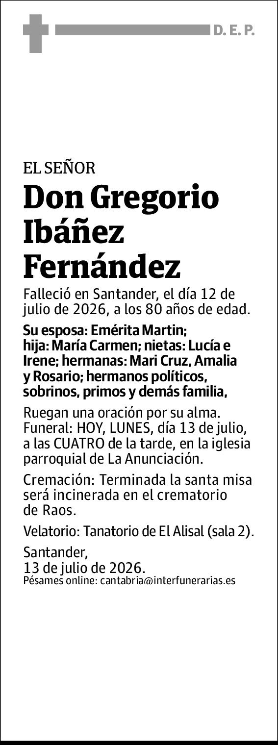 Gregorio Ibáñez Fernández