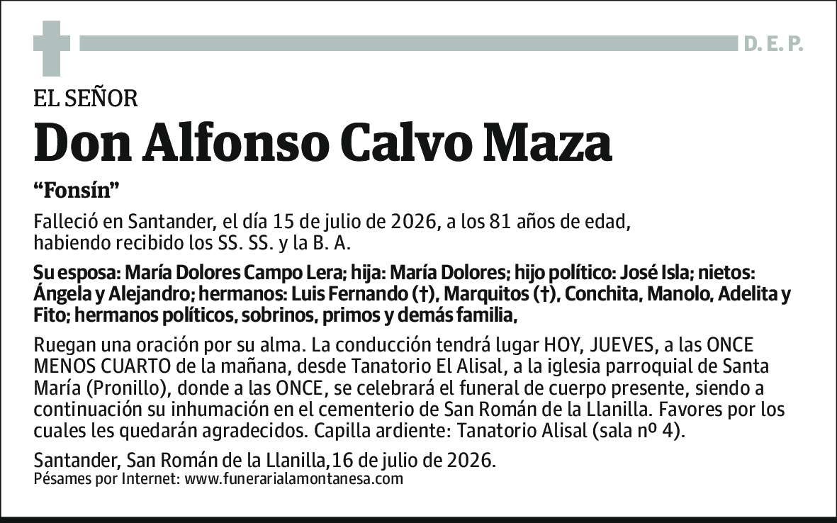 Alfonso Calvo Maza