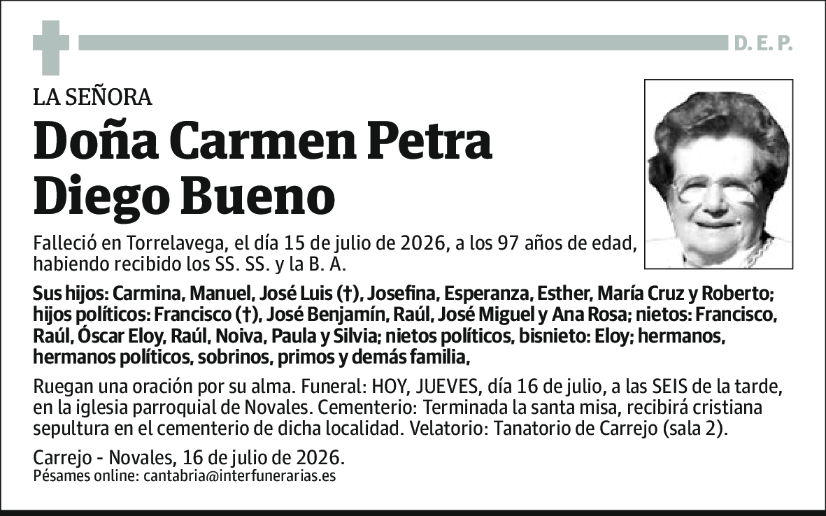 Carmen Petra Diego Bueno