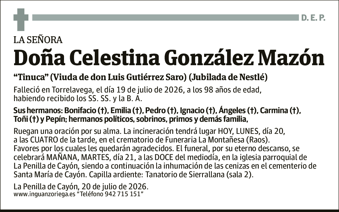 Celestina González Mazón