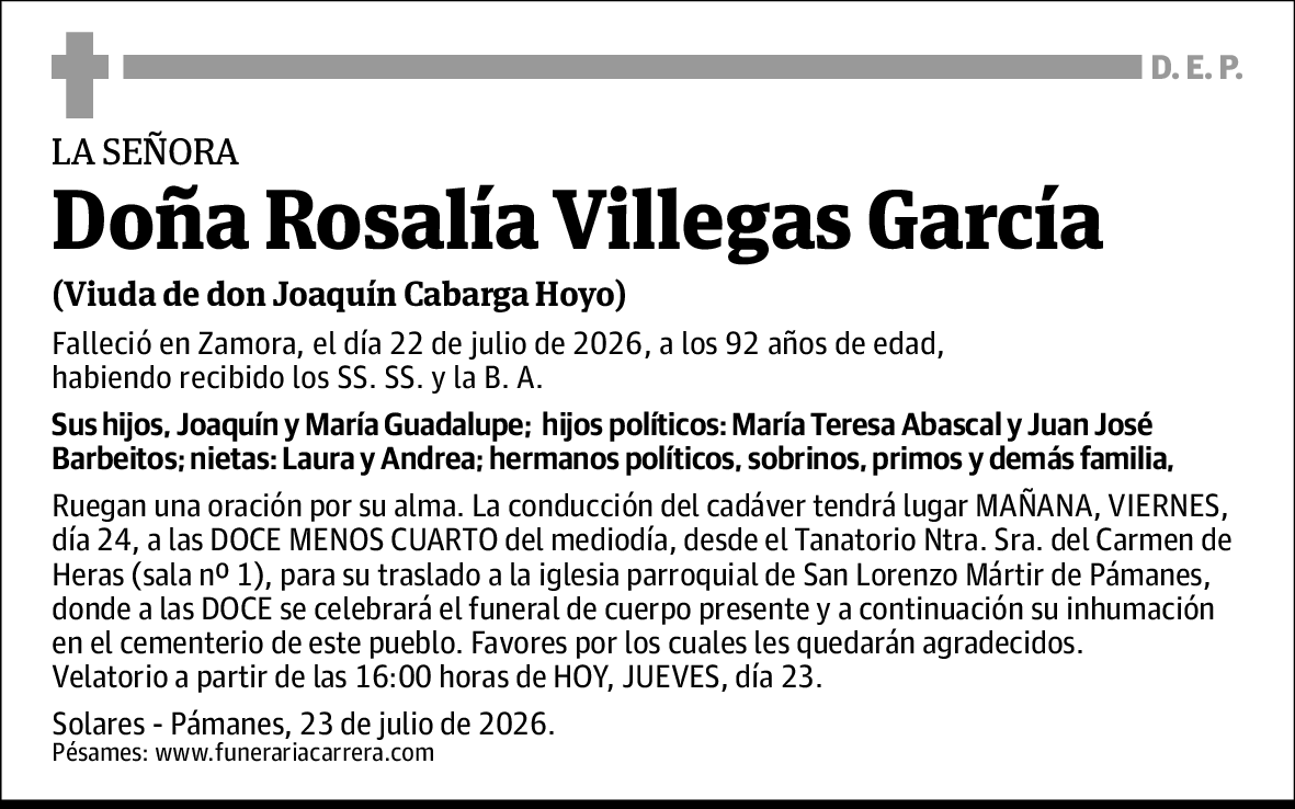 Rosalia Villegas García