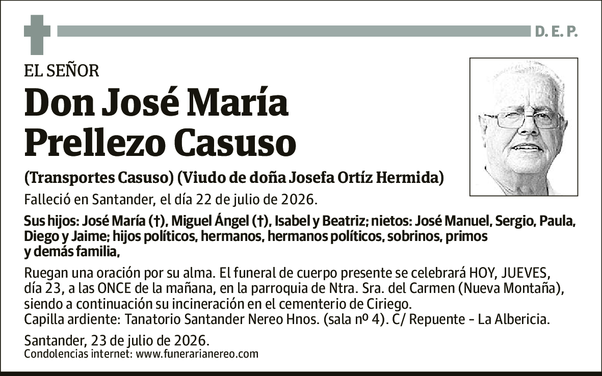 José María Prellezo Casuso