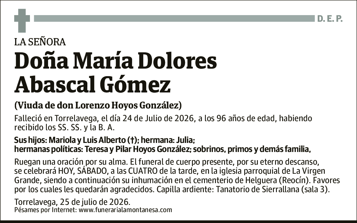 María Dolores Abascal Gómez