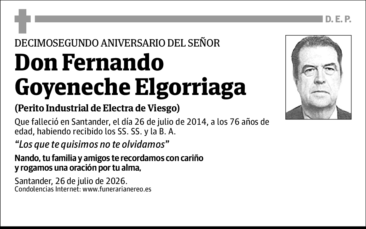 Fernando Goyeneche Elgorriaga