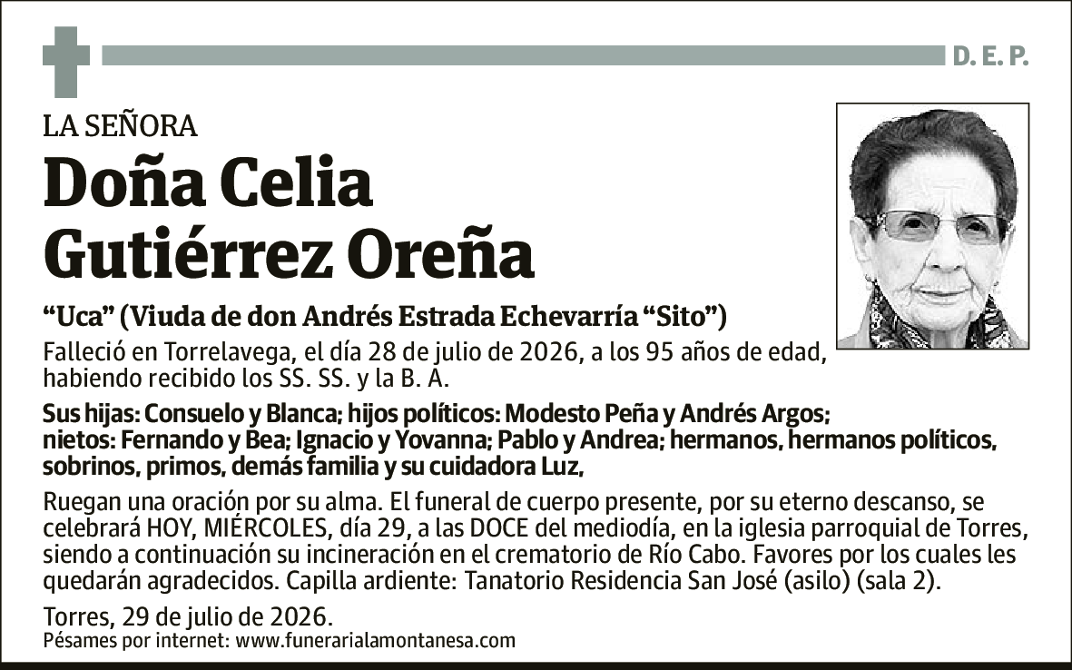 Celia Gutiérrez Oreña