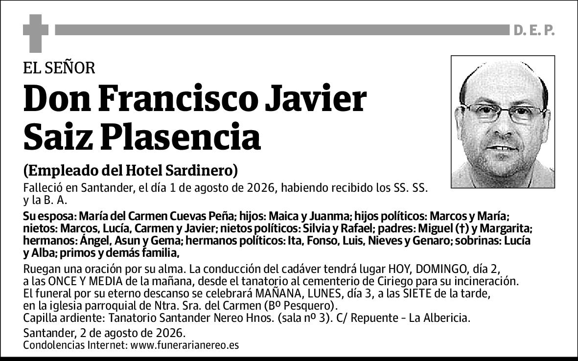 Francisco Javier Saiz Plasencia