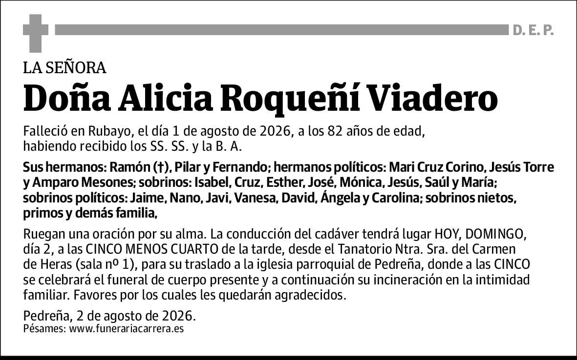 Alicia Roqueñí Viadero