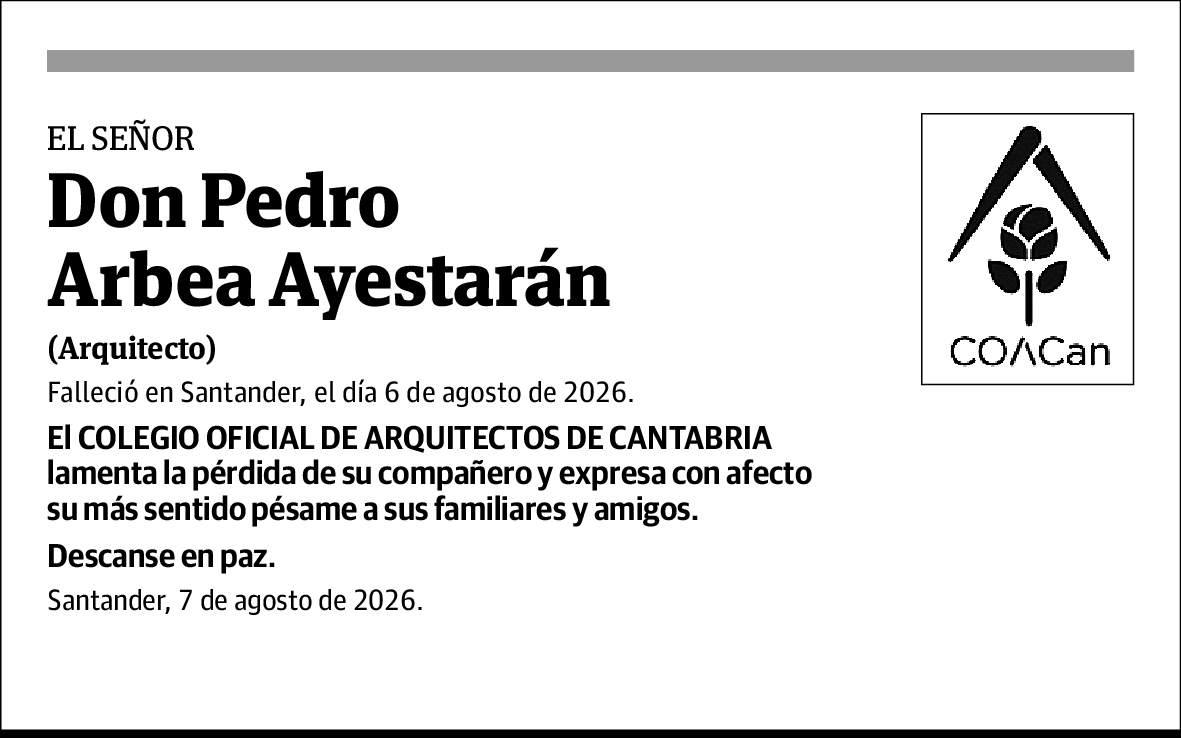Pedro Arbea Ayestarán