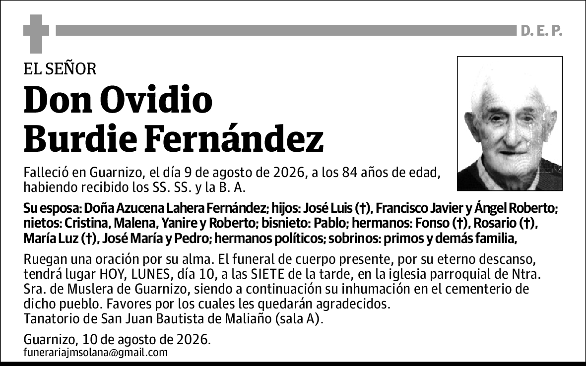 Ovidio Burdie Fernández