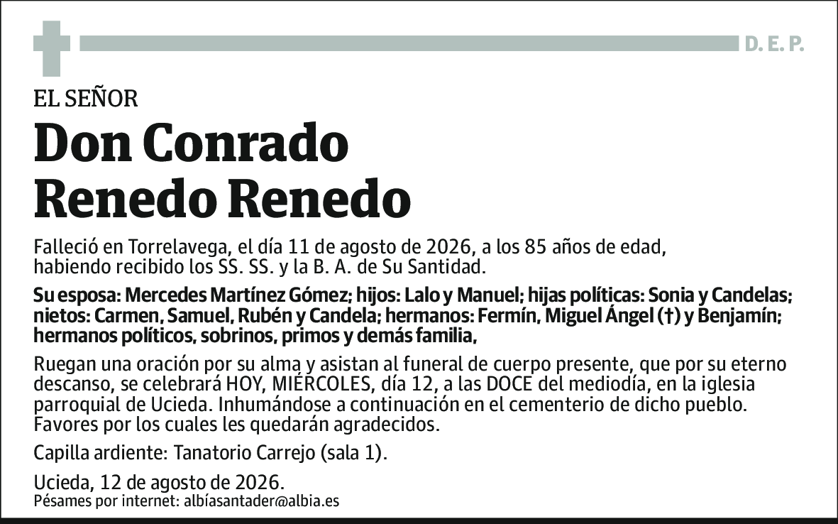 Conrado Renedo Renedo
